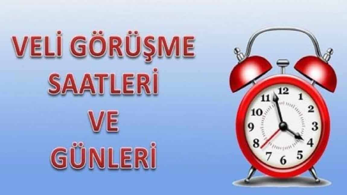 VELİ GÖRÜŞME SAATLERİ